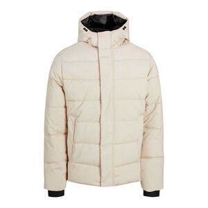 Jack And Jones Mens Colour Block Ribbed  Puffer Jacket / Moonbeam